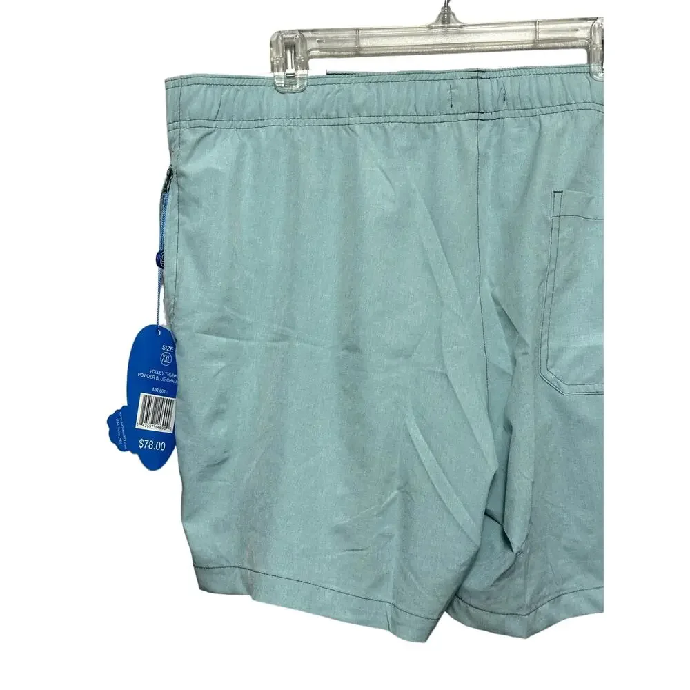 Mr. Swim Trunks Adjustable Drawstring Elastic Waistband Quick-Dry Green XXL NWT